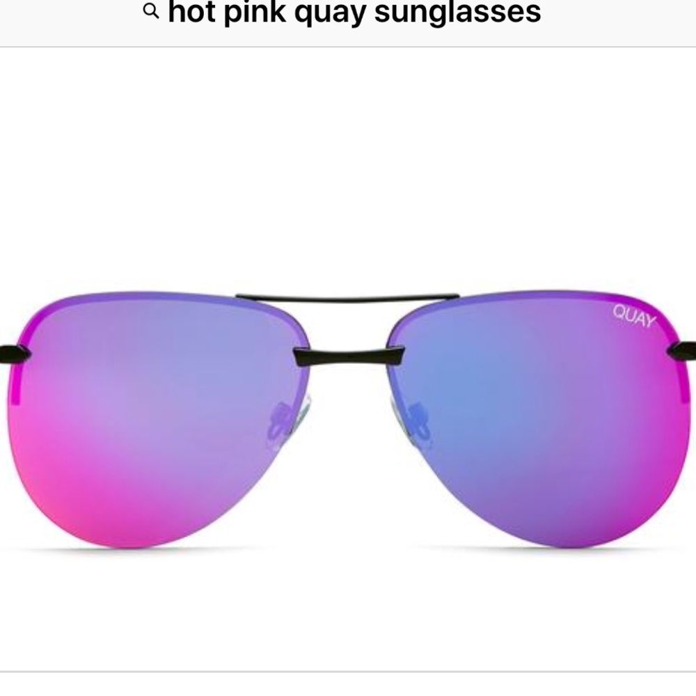 Hot pink quay sunglasses